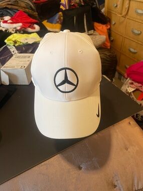 Mercedes Nike white adjustable cap unisex